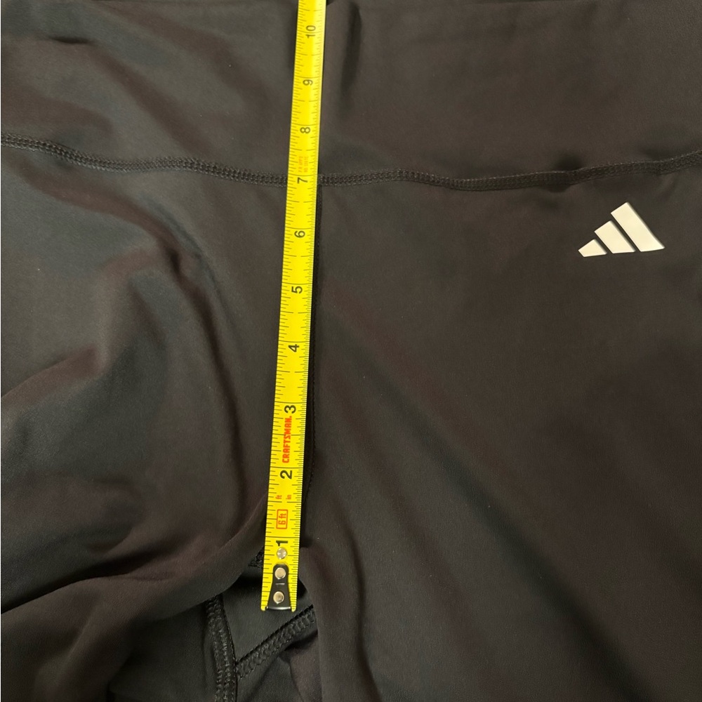 Adidas kids? Black Athletic Leggings with White Stripes - Picture 12 of 16